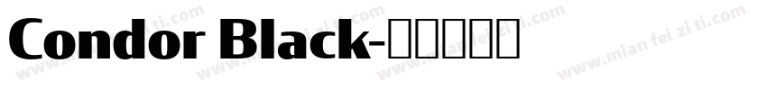 Condor Black字体转换